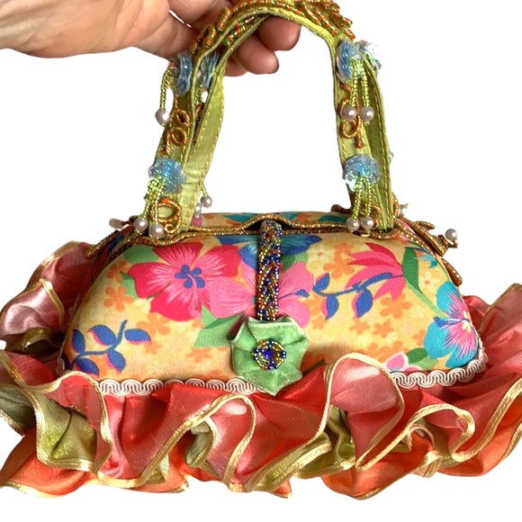 Mary Frances Handbags - Mary Frances Ruffled Bottom Handbag